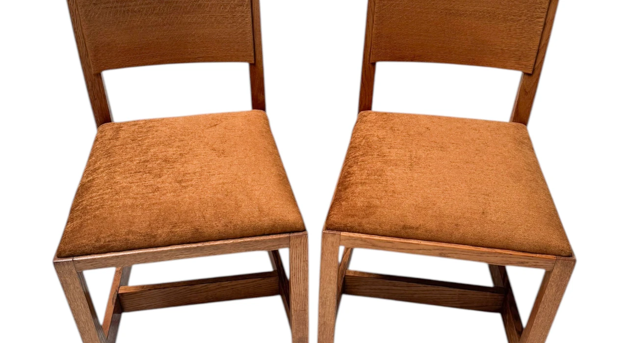 Two Art Deco Modernist Side Chairs by Hendrik Wouda for Pander, 1924